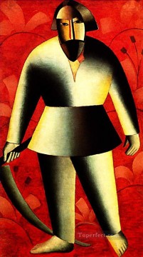 純粋に抽象的 Painting - 赤の死神 1913 カジミール・マレーヴィチの要約